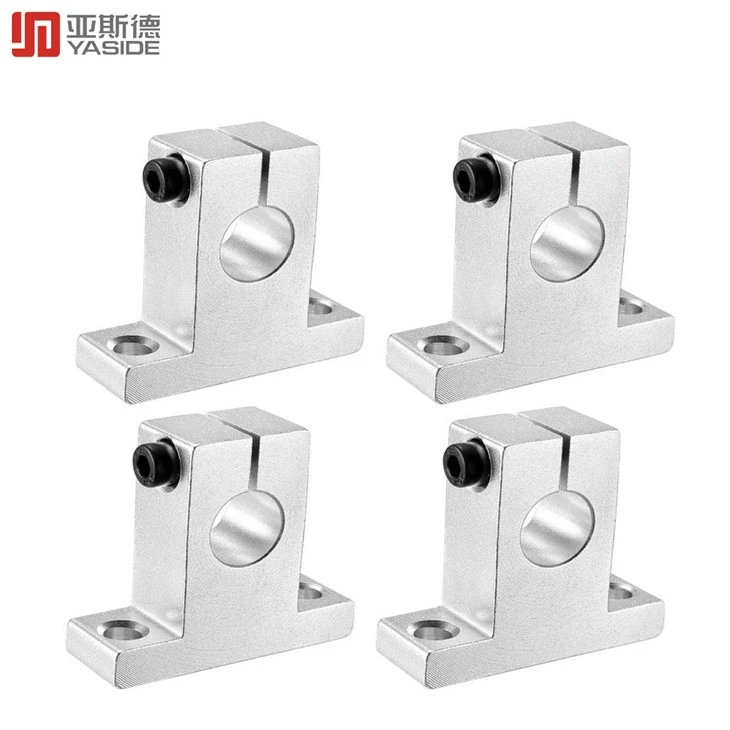 CNC Aluminum Linear Shaft Support Parts